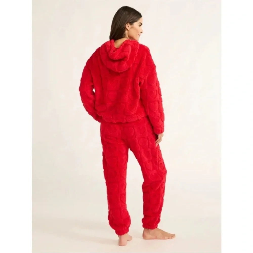 Cozy Red Heart Pajama Set